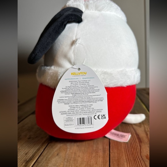 New Snoopy Santa Claus Squishmallow 10" - Picture 2 of 4